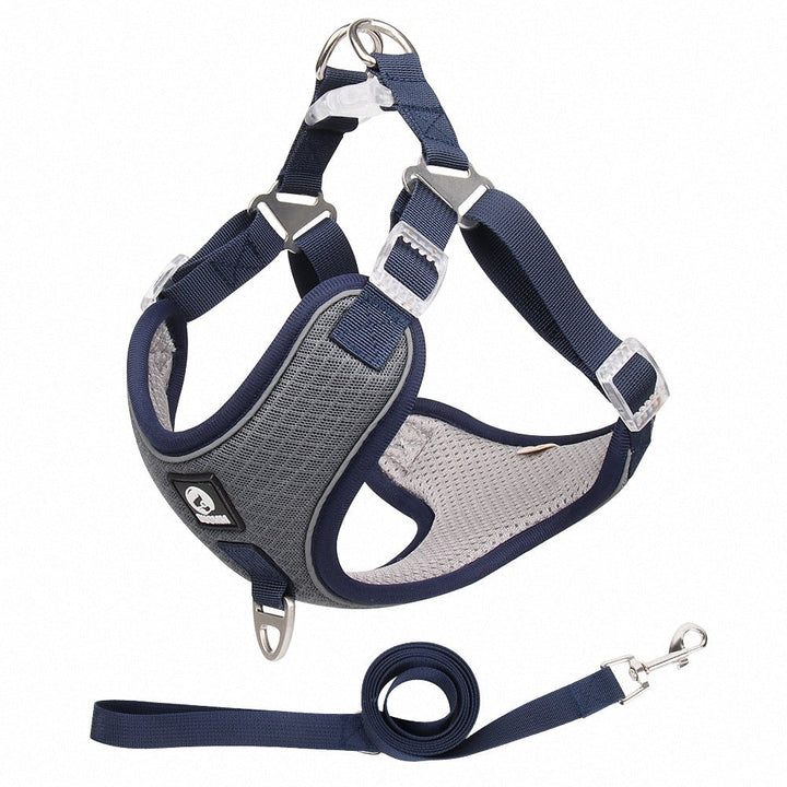 Discover the Ultimate Comfort with Our Breathable Adjustable Pet Harness Leash Set